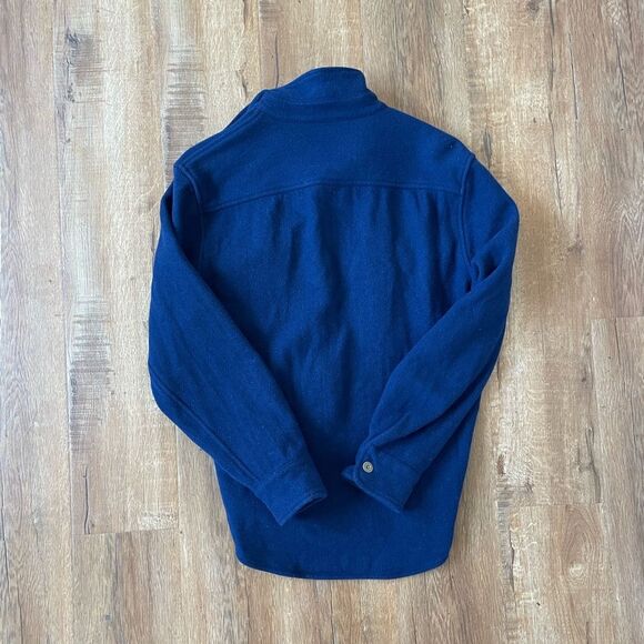 Taylor Stitch The Explorer Shirt in Navy Boiled Wool - Picture 8 of 10